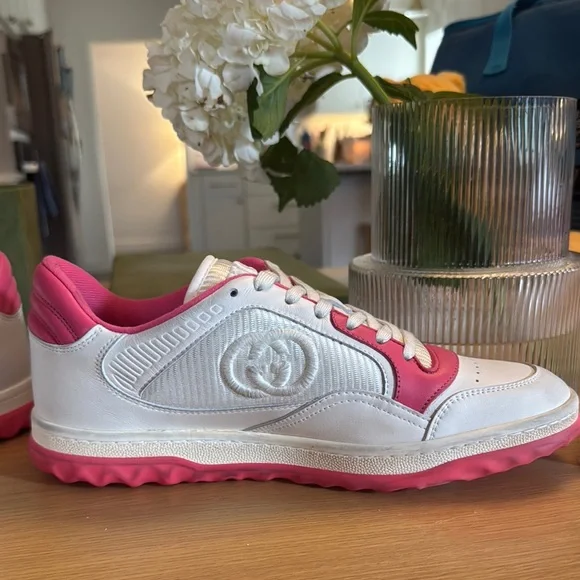 Gucci White and Pink Sneakers - Picture 11 of 11